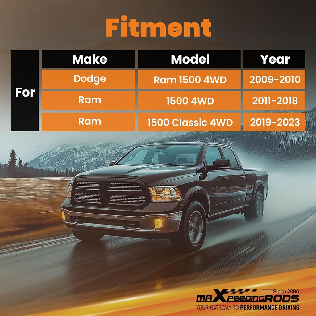 maXpeedingrods 0-3" Rear Shock Absorbers for Dodge Ram 1500 4WD 2009-2023, G1 Version