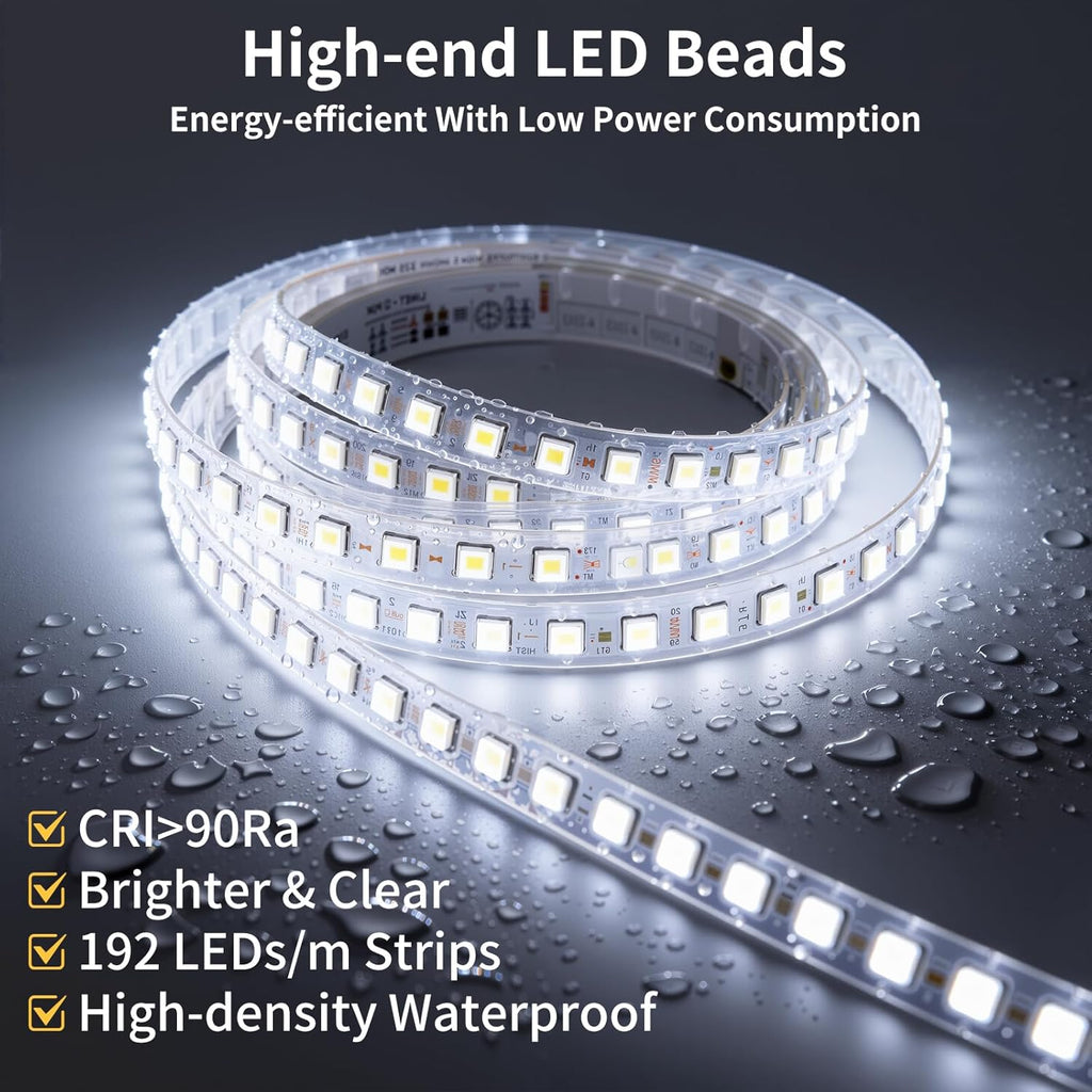 40"x30" LED Bathroom Mirror with Lights, Backlit+Frontlit, Anti-Fog | CRI 95, Stepless Dimmable, 3 Colors Lighting