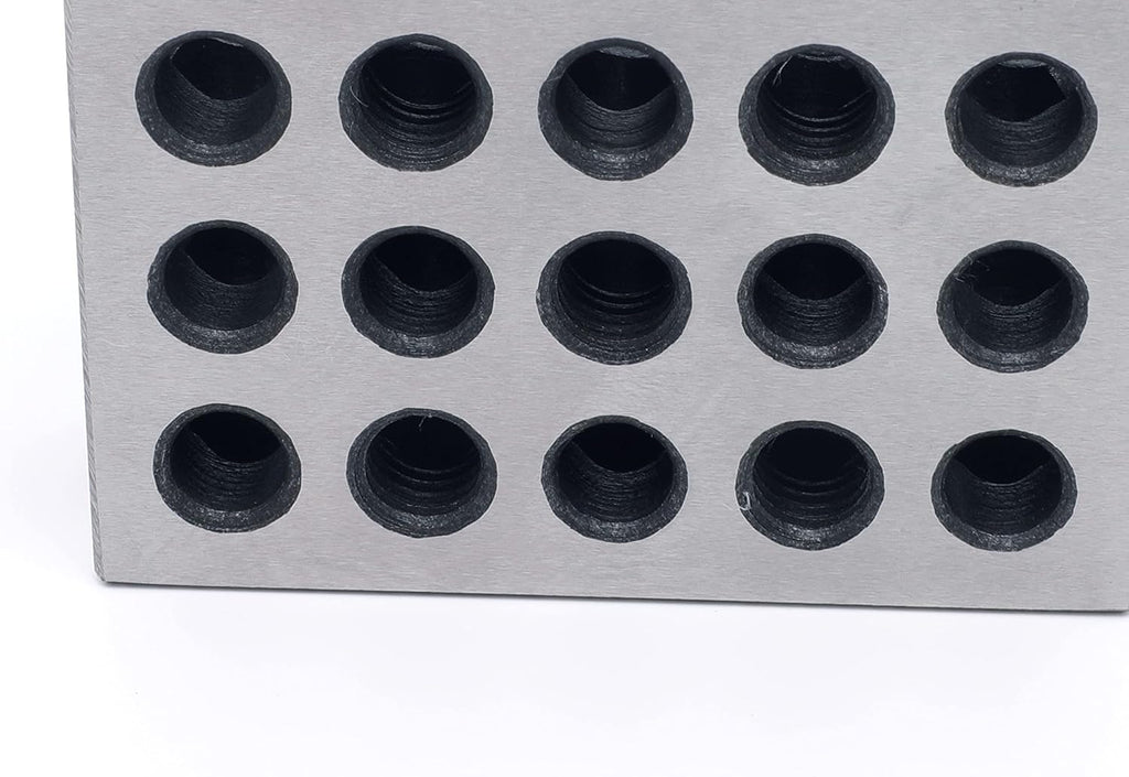 Pair 1" x 2" x 3" Precision Steel 1-2-3 123 Blocks 23 Holes