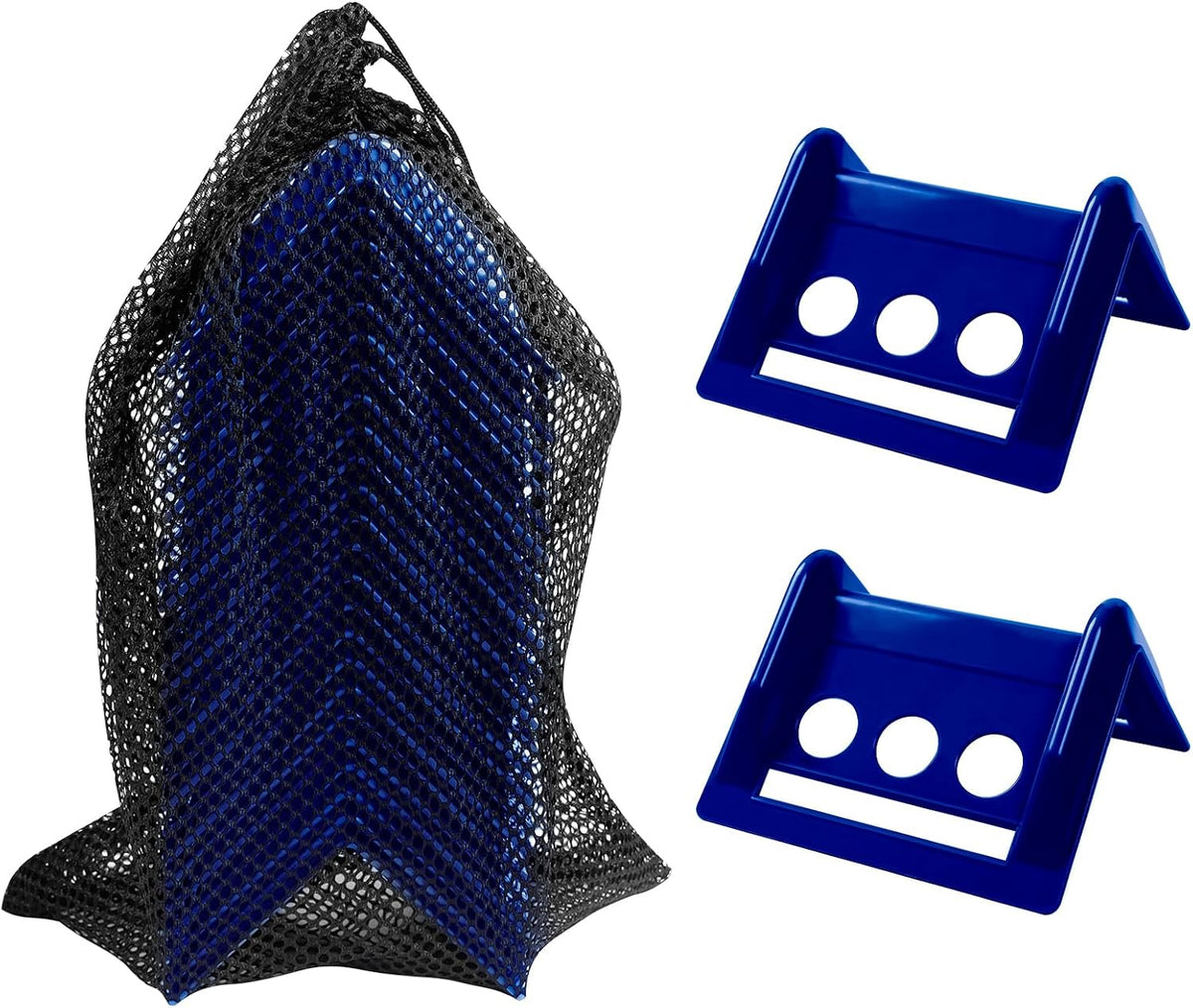 Flatbed Edge Protectors with Carrying Case 4" Winch Ratchet Straps Plastic for Flatbed Cargo Load Truck Shipping