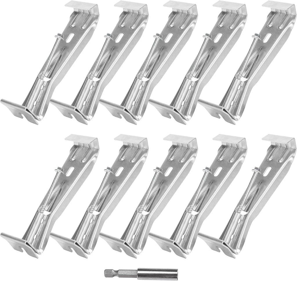 5 Inch Roofing Gutter Hangers, Quick Screw Hidden Gutter Support Brackets for Repairing Sagging 5 Inch K-Type