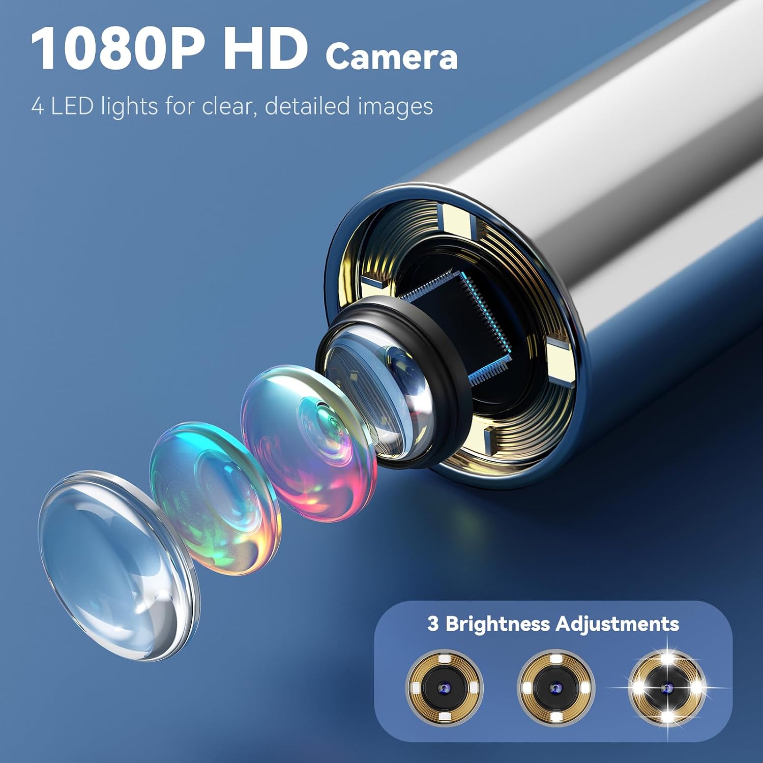 1080P HD Otoscope with 1.21'' Screen, Cleaner Camera for Family