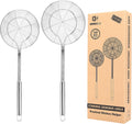 Large Stainless Steel Spider Strainer Long Handle, 2 Pack
