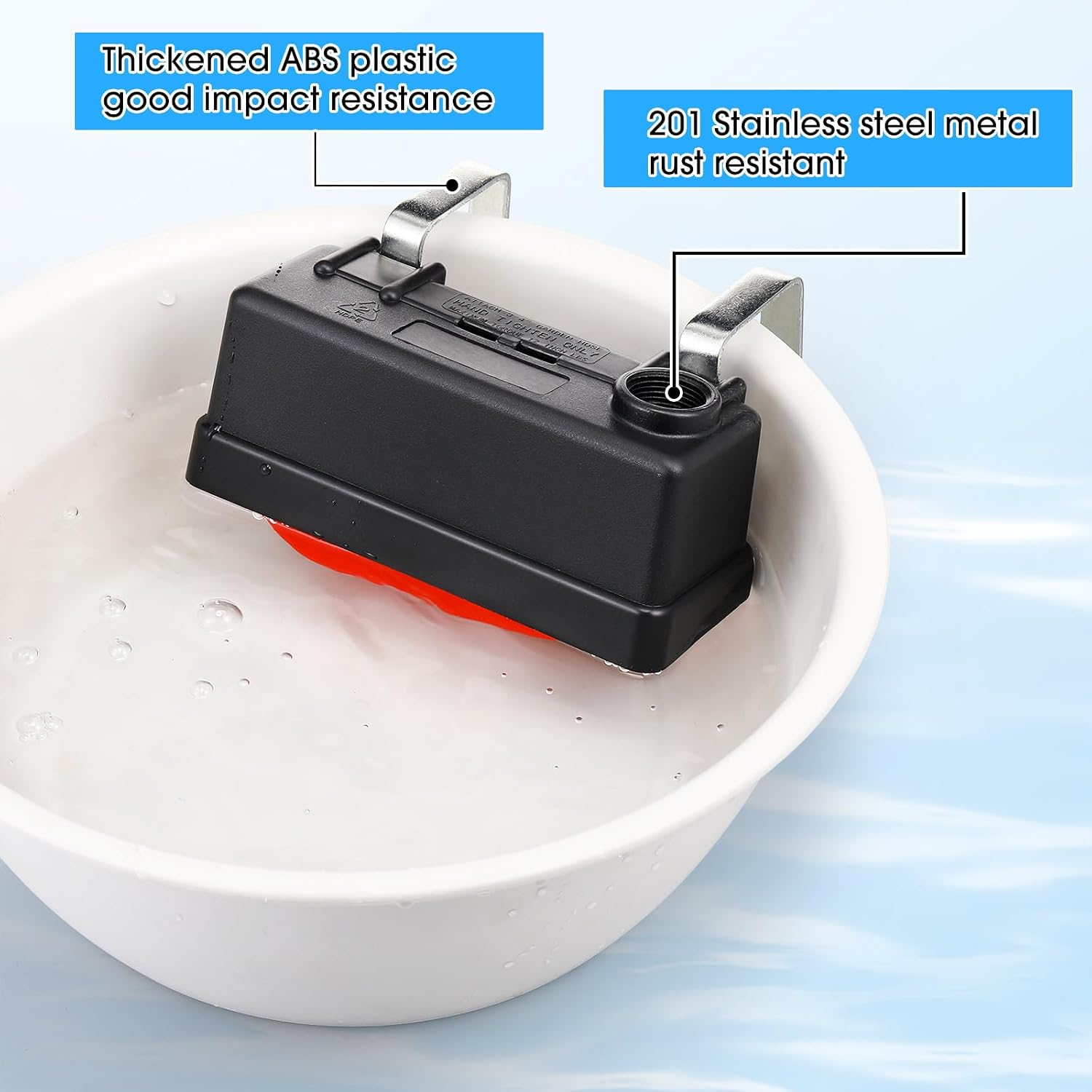 3 Pack Float Valve Automatic Water Level Control for Tank,Plastic | Auto-fill Trough Float for Livestock Cattle Goat