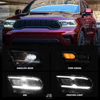 Headlight Assembly Fit for 2021-2024 Dodge Durango
