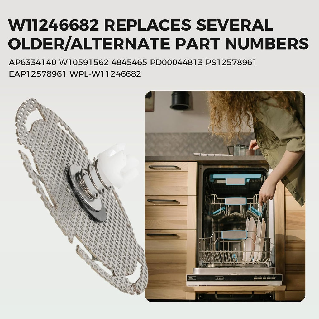 W11246682 Dishwasher Chopper Blade for Whirlpool Maytag KitchenAid Amana Inglis Magic Chef Admiral Roper Kenmore Estate Crosley Replace AP6334140 W10591562 4845465 PD00044813 PS12578961 EAP12578961