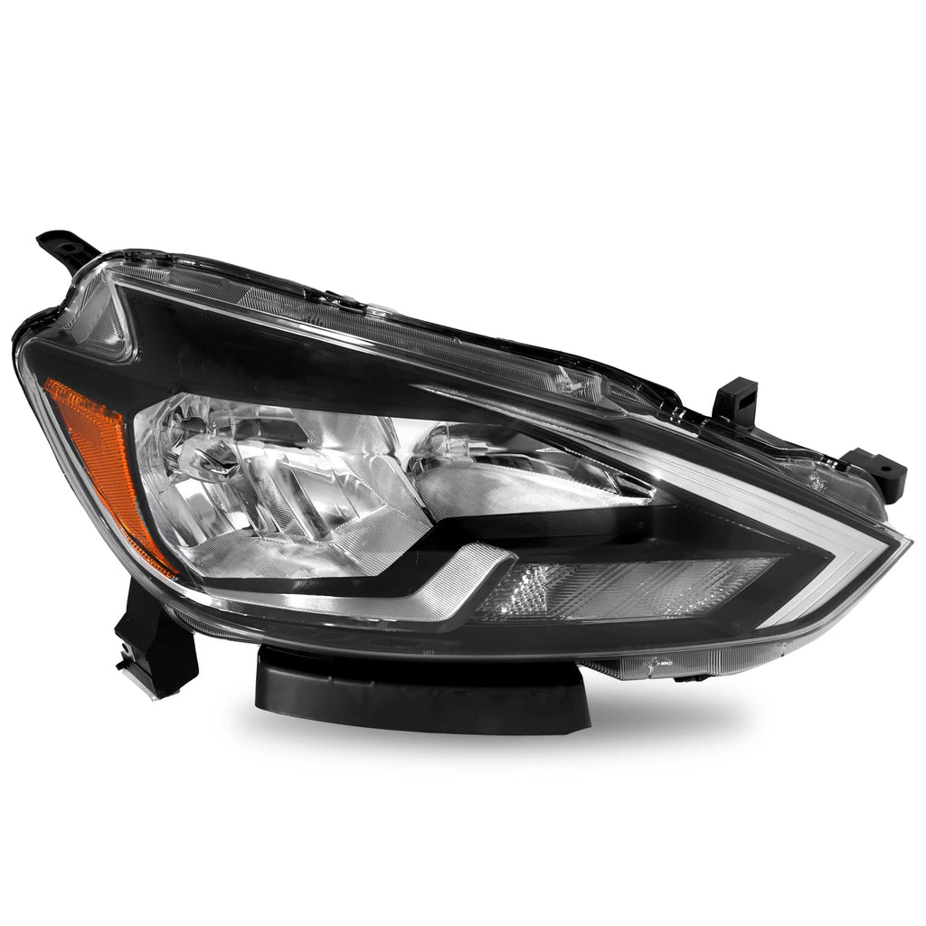 Halogen Headlight Assembly Compatible with 2016-2019 Nissan Sentra