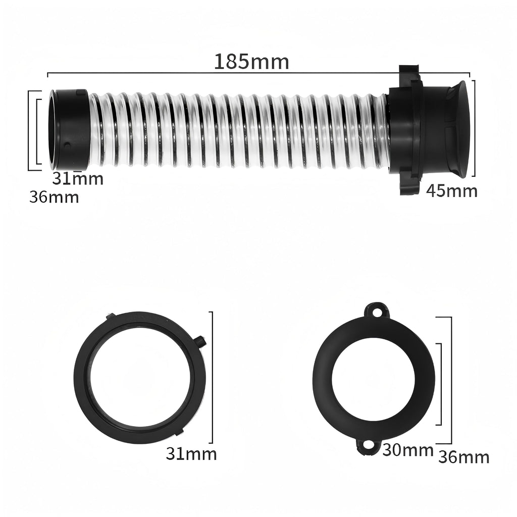 2 PACK Floor Scrubber Vacuum Cleaner Accessory Replacement Hose