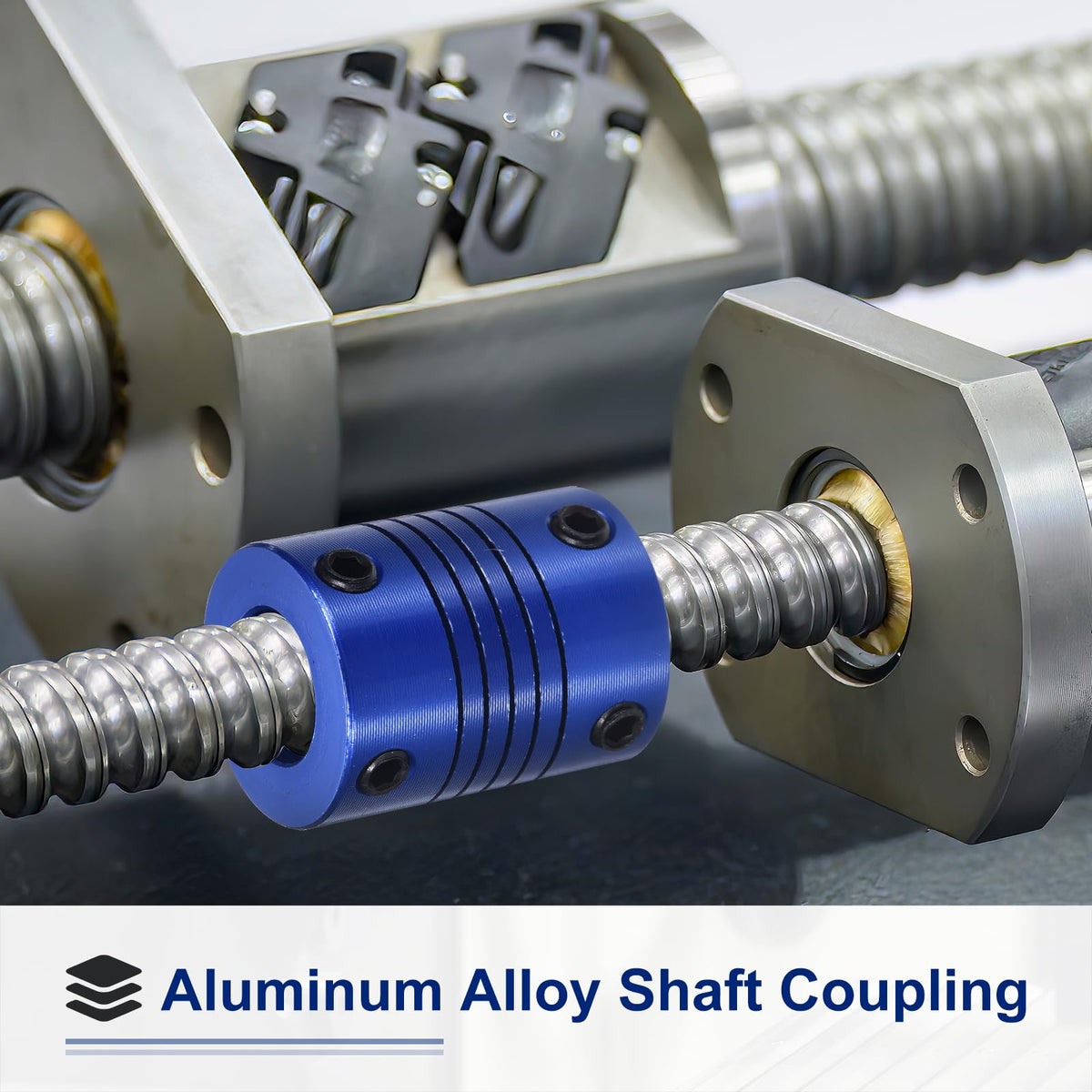 ELEZAPLY Flexible Shaft Coupling(4mm|4mm): 4 Pcs Blue Aluminum Alloy