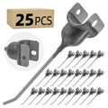 25-Pack Universal Rubber Hay Rake Teeth 182, Fits John Deere New Holland