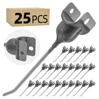 25-Pack Universal Rubber Hay Rake Teeth 182, Fits John Deere New Holland