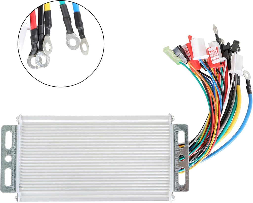 Brushless Motor Speed Controller 36V 500W Scooter Square Wave Controller DC Replacement for E-Bike Scooter Motor