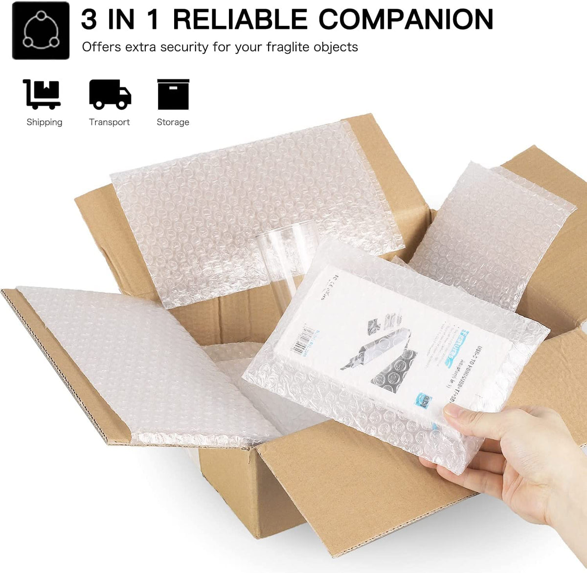 25PCS Clear Bubble Out Bags, 14x18" Large Bubble Pouches Wrap Bag