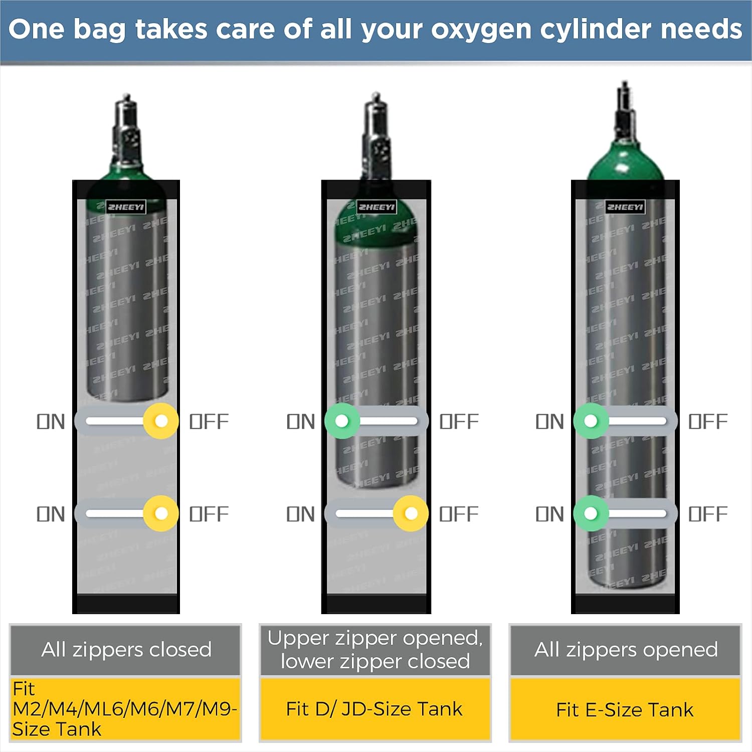 Oxygen Cylinder Bag for Wheelchairs with Buckles, Fits Any Wheelchair, Black (Fits Most Oxygen cylinders)
