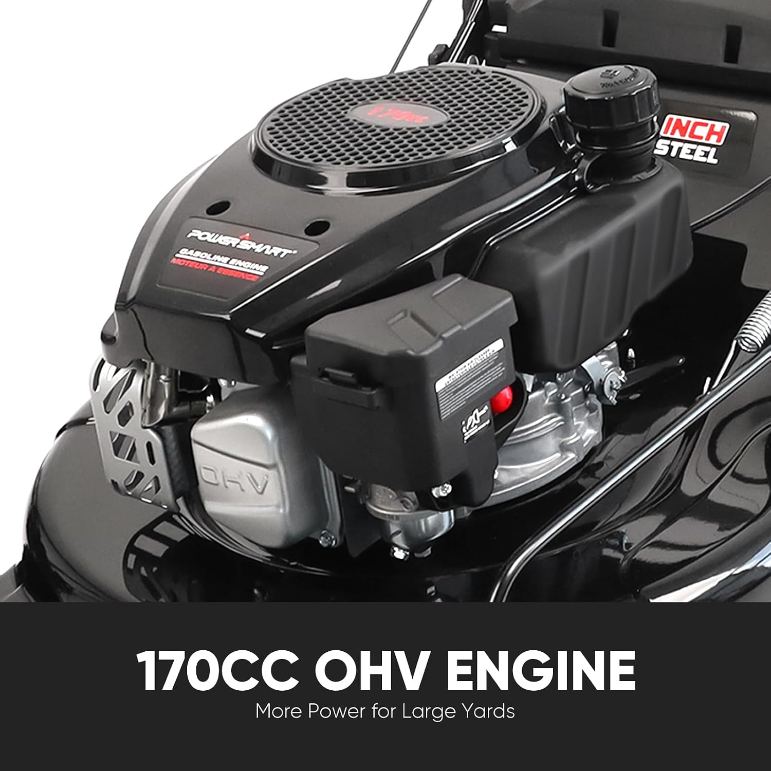 22-Inch 170cc Self Propelled Gas Lawn Mower | 4-Cycle Engine,Self-Propelled Mower Rear-Wheel-Drive,3-in-1