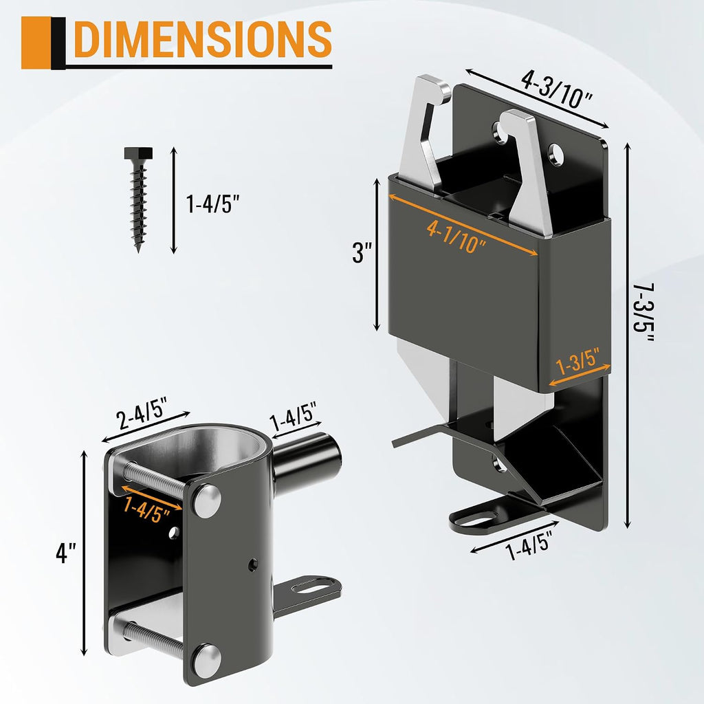 2 Way Farm Gate Latch Heavy Duty Lockable Livestock Gate Latch, 1 Pack