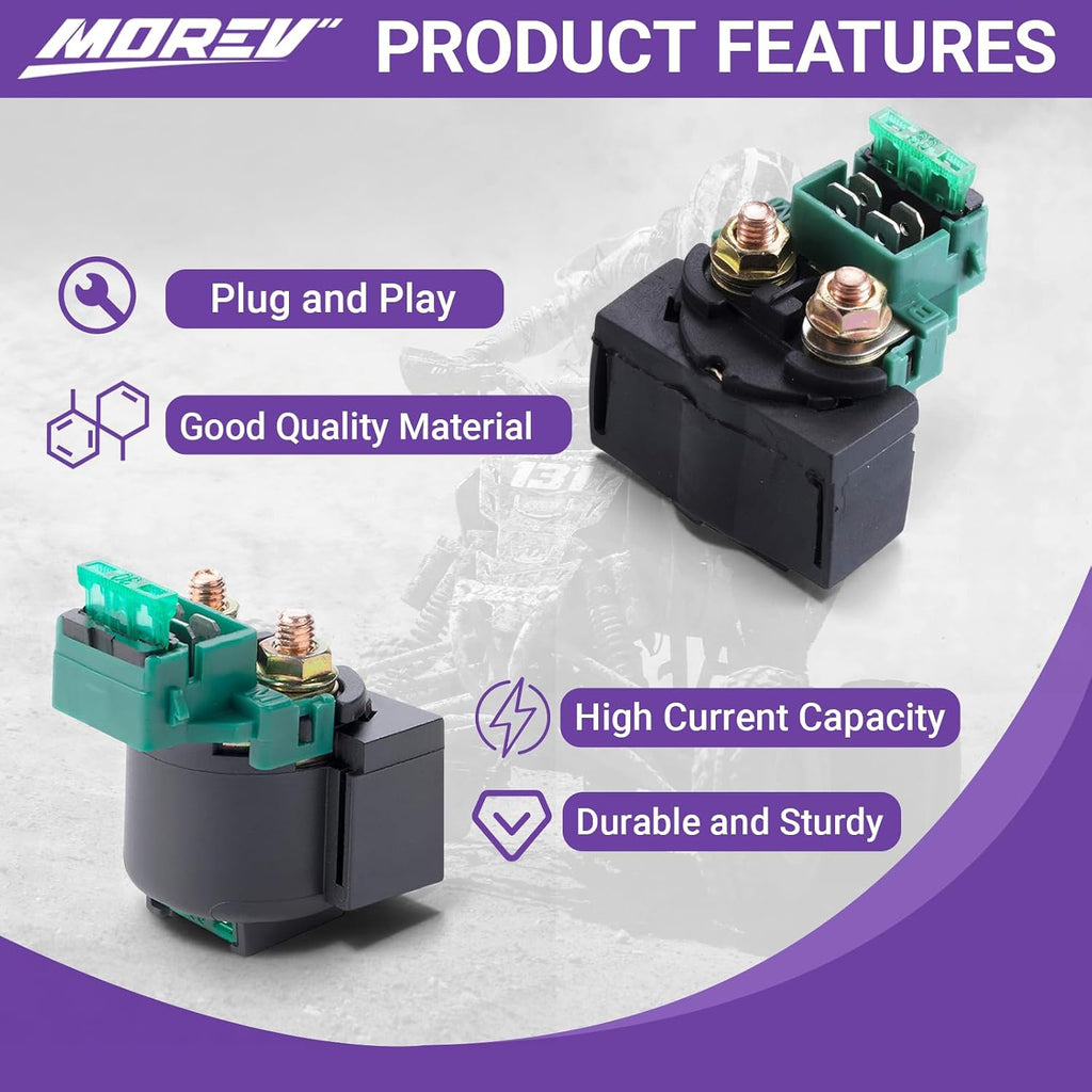 MOREV Starter Solenoid Relay Compatible with Kawasaki Bayou 220, Bayou 250