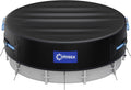 21 Ft Round Pool Cover with Reflective Strips, 600D Swimming Pool Cover for Above Ground Pools, Solar Cover with