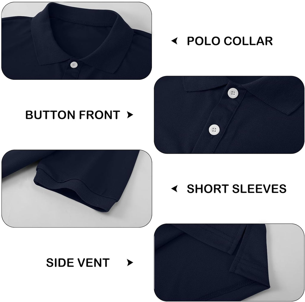 Boy Polo Shirt Pique School Uniform Shirt for Kid Golf Top Youth Boy 5-14Y | Polo Shirt for Boys Youth,Short Sleeve