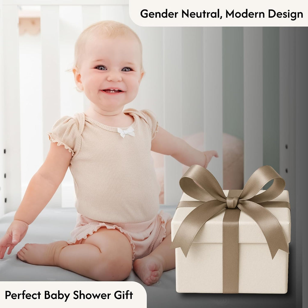 Crib Sheets Fitted 2 Pack 52x28 - Baby Crib Sheets, Toddler Bed Sheets, Cotton Sheets, Neutral Design, Woodland