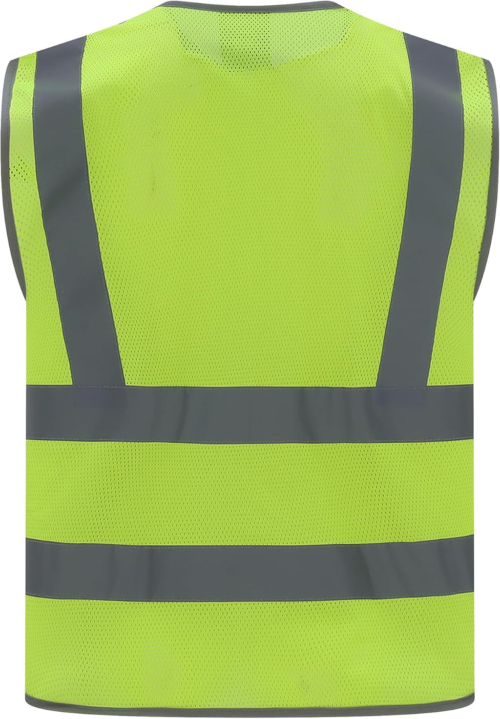 High Visibility Reflective Safety Vest | ANSI Class 2 Hi Vis Construction Work Vest with Multi Pockets, Breathable