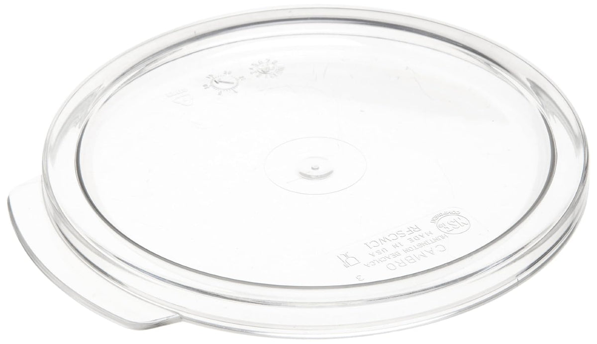 RFSCWC1 Camwear Clear Polycarbonate Round Lid for 1 qt Capacity Food Storage Container