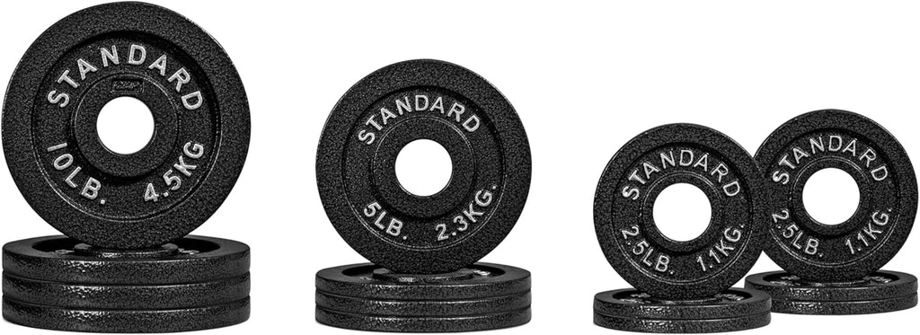 Barbell 2-Inch Olympic Cast Iron Plate Weight Set | 75-285 lbs | Multiple Options