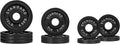 Barbell 2-Inch Olympic Cast Iron Plate Weight Set | 75-285 lbs | Multiple Options
