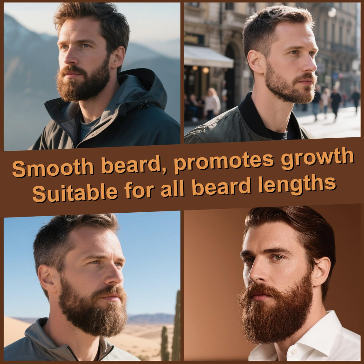 Beard Oil & Comb Set Soften, Smooth/Strengthen, Christmas Stocking Stuffers