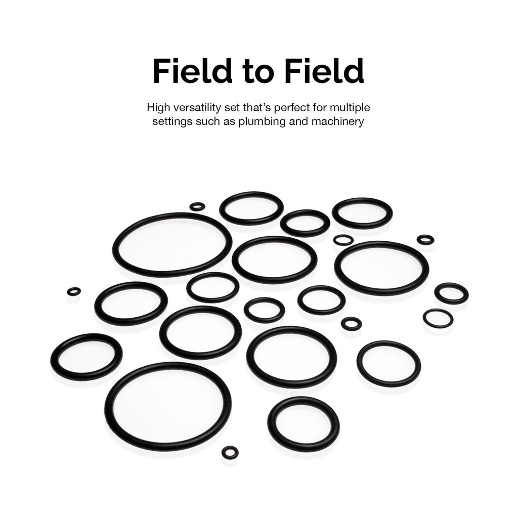 NEIKO 407 Rubber O-Ring Assortment Kit, Buna-N Gasket Sealing Rings and Replacement O-Rings, 32 SAE Sizes, 407-Piece Kit