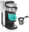 The Scoop Single Serve Coffee Maker & Fast Grounds Brewer for 8-14oz. Cups, Brews in Minutes, 40oz. Removable