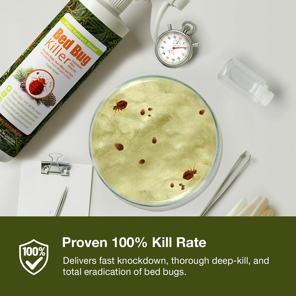 Bed Bug Killer 16 oz EcoVenger by EcoRaider, 100% Kill Efficacy, Bedbugs & Mites, Kills Eggs & The Resistant, Lasting