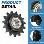 uxcell #50 Roller Chain Idler Sprocket, Type C 20mm Bore 5/8" Pitch