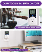 NEARPOW Programmable Digital Timer Outlet, Infinite Cycle, for Electrical