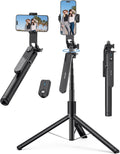 71" Phone Tripod & Selfie Stick, Portable Extendable Cell Phone Tripod Stand with Wireless Remote and Phone Holder