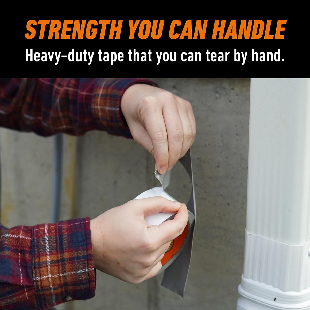 White Duct Tape, 1.88" x 30 yd, 2-Pack