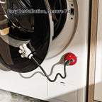 Washer Door Holder with Suction Cups, Adjustable Ventilation Prop for Front Load Washer Dryer, Soft Silicone Padding, Keep Interior Dry & Fresh, Tool-Free Installation (Red)