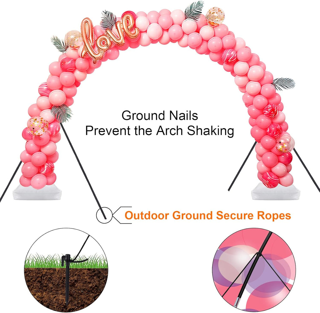 Balloon Arch Kit, 9FT Height & 10FT Width Adjustable Balloon Arch Stand Frame Garland Stand: Wedding Baby Shower