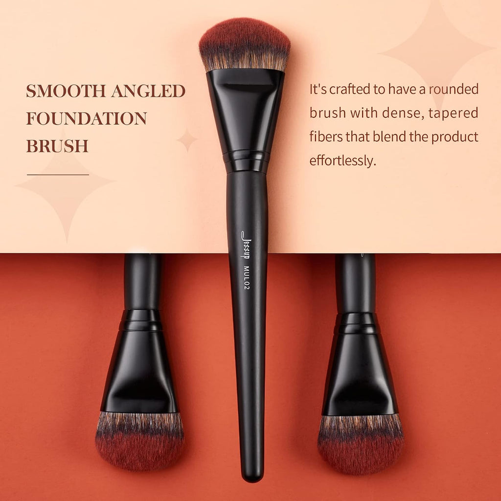 Foundation Brush for Liquid Makeup, Angled Face Makeup Brush, MUL02