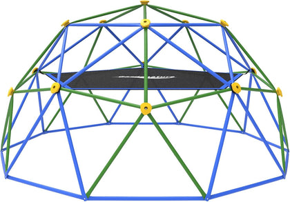 10FT Climbing Dome with Hammock, Outdoor Jungle Gym for Kids, Geometric Dome Climber Supporting 880 Lbs Anti-Rust