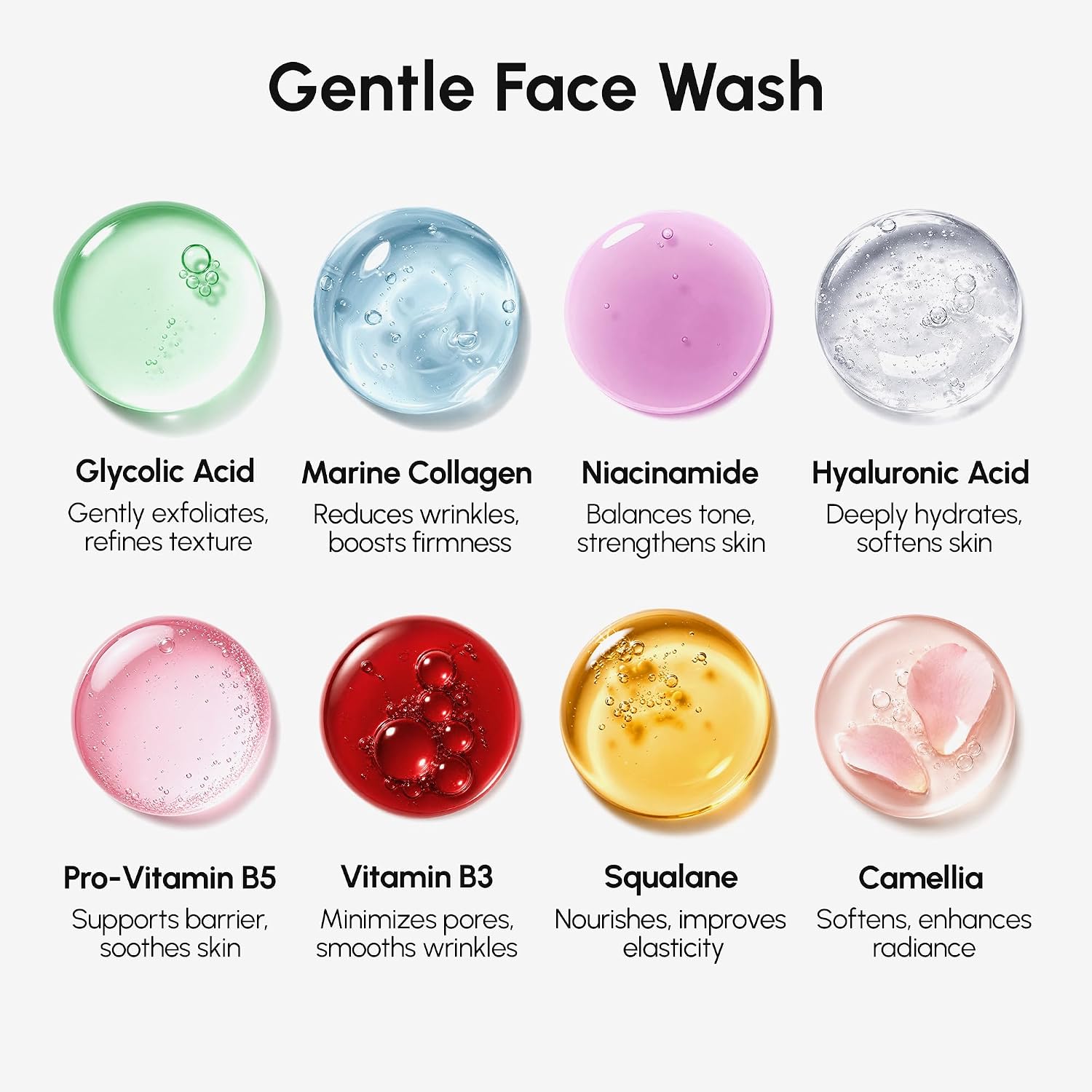 Face Exfoliator – Microdermabrasion Facial Scrub & Exfoliating Face Wash for Women – Collagen & Glycolic Acid –