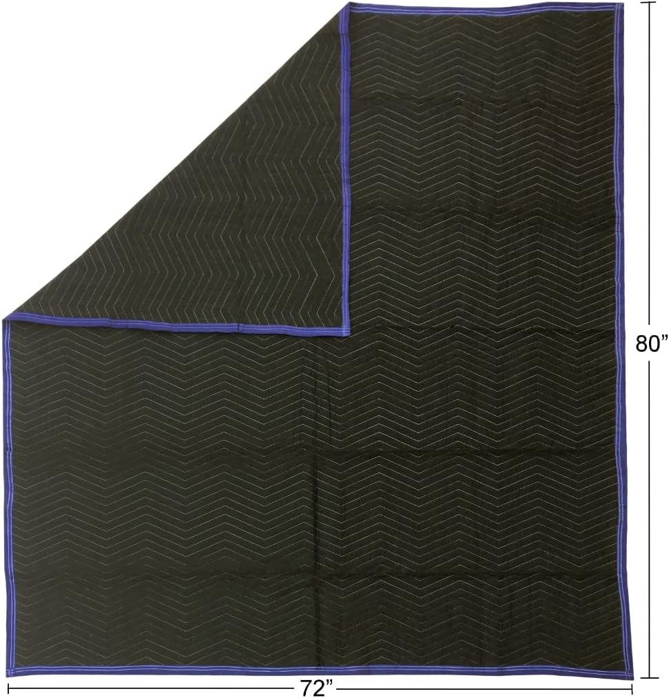 6 Performance Moving Blankets 55# per Dozen Professional Quality, Padded Moving Blankets, Furniture Pads