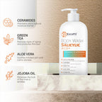 Exfoliating Body Wash with Salicylic Acid, Unscented, 16 fl oz
