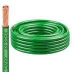 4 AWG THHN Stranded Bare Copper Wire 25FT Green Grounding Wire, Electrical Wire, 600V Rated Building Wire, Ideal for Panel Wiring, Grounding, Lighting Circuits, Control Systems