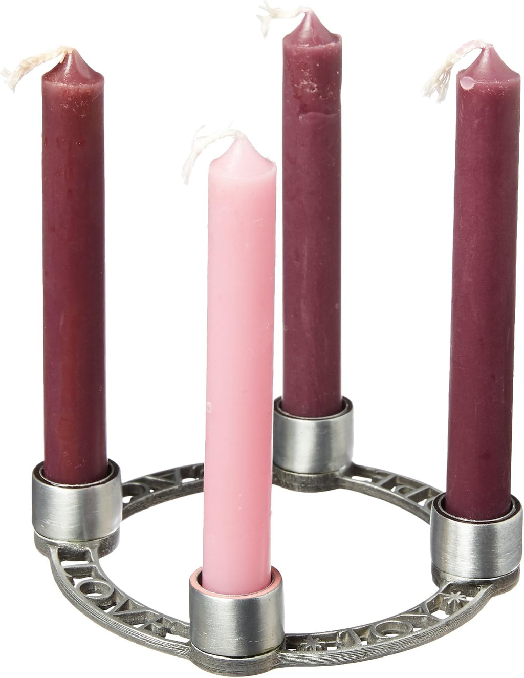 (Abbey & CA Gift) Personal Advent Candleholder Wreath, Purple