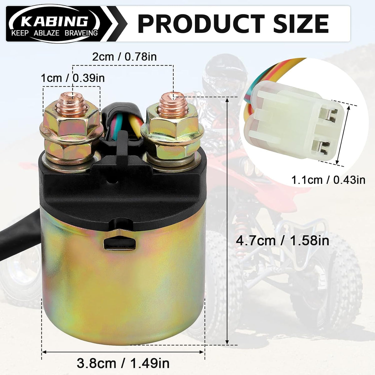 Starter Solenoid Relay for Honda Rancher 350 420 TRX420 2007-2014