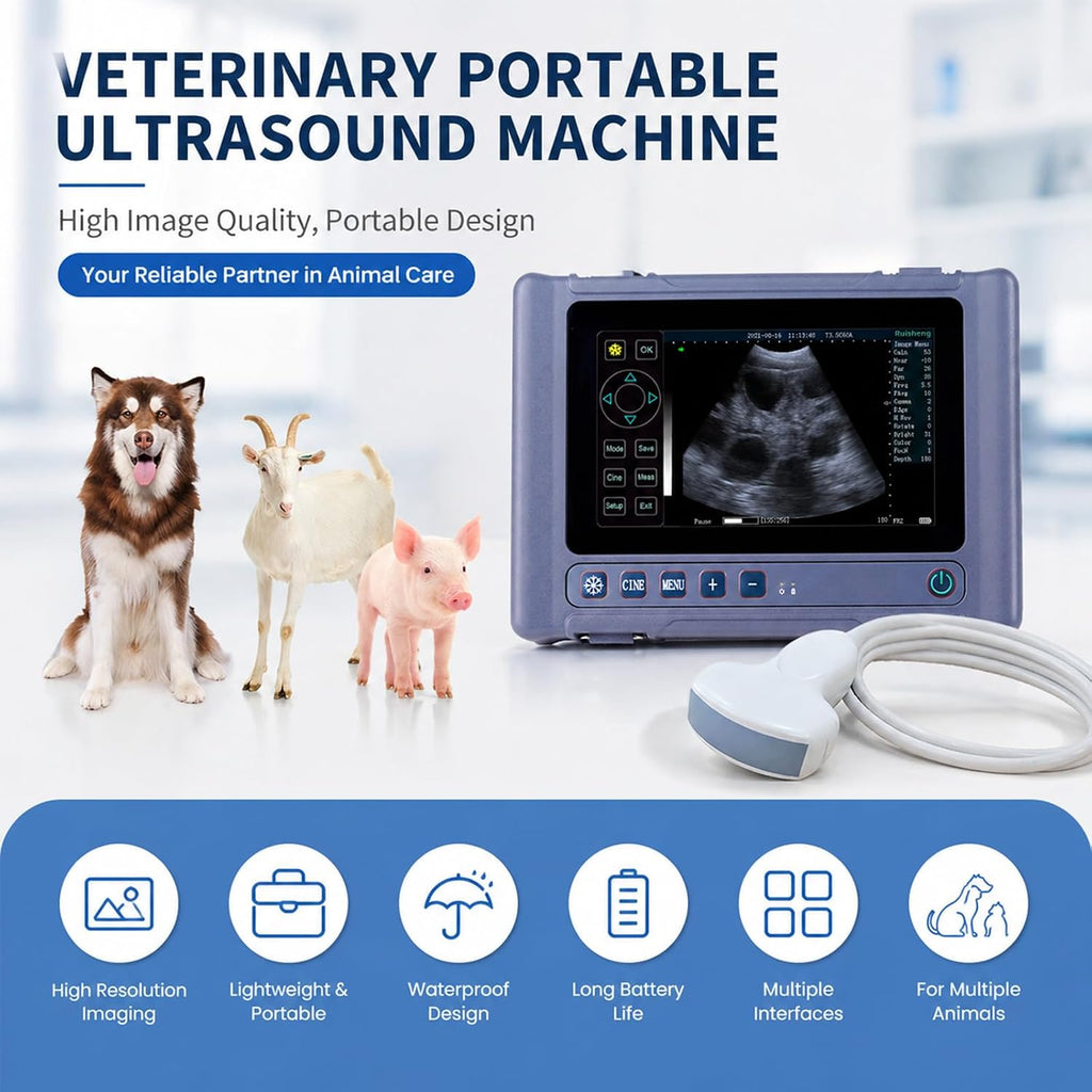 T1 Portable Veterinary Ultrasound Machine with 3.5 MHz Probe
