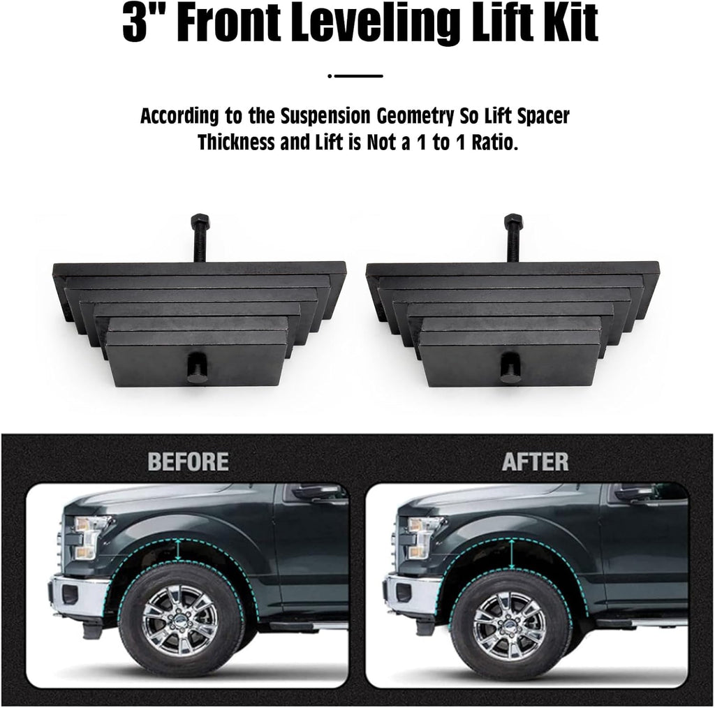 3" Adjustable Front Leveling Lift Kit
