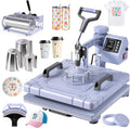 15x15 Inch 8 in 1 Swing Away Heat Press Machine for T Shirts | For DIY Creators & Small Businesses, Create T-Shirts