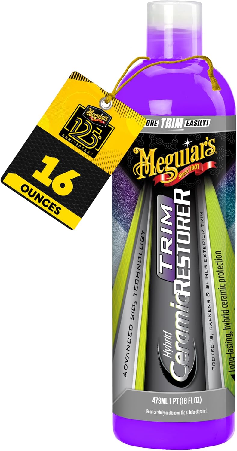 Hybrid Ceramic Trim Restorer, Car Trim Restorer For Diy Drivers And Detailers, Restores & Protects Faded Exterior